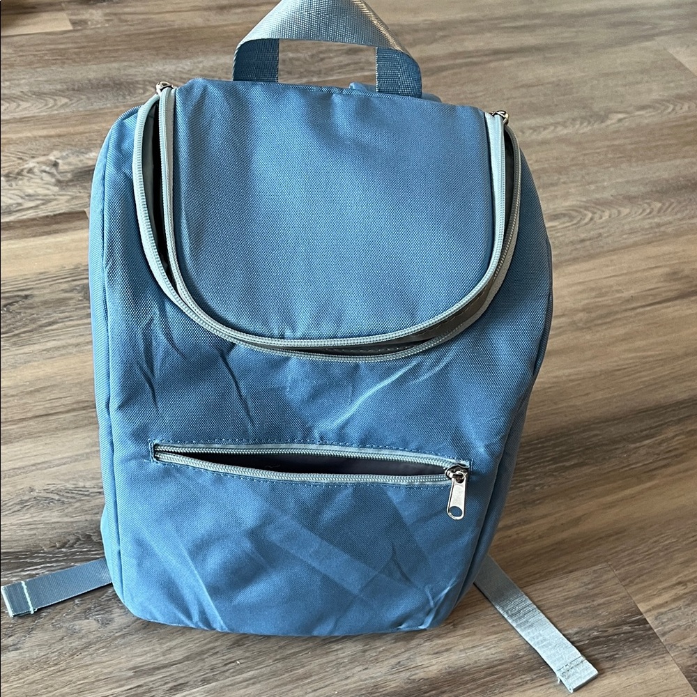 Blue Lunchbox cooler bag Backpack with Adjustable Straps